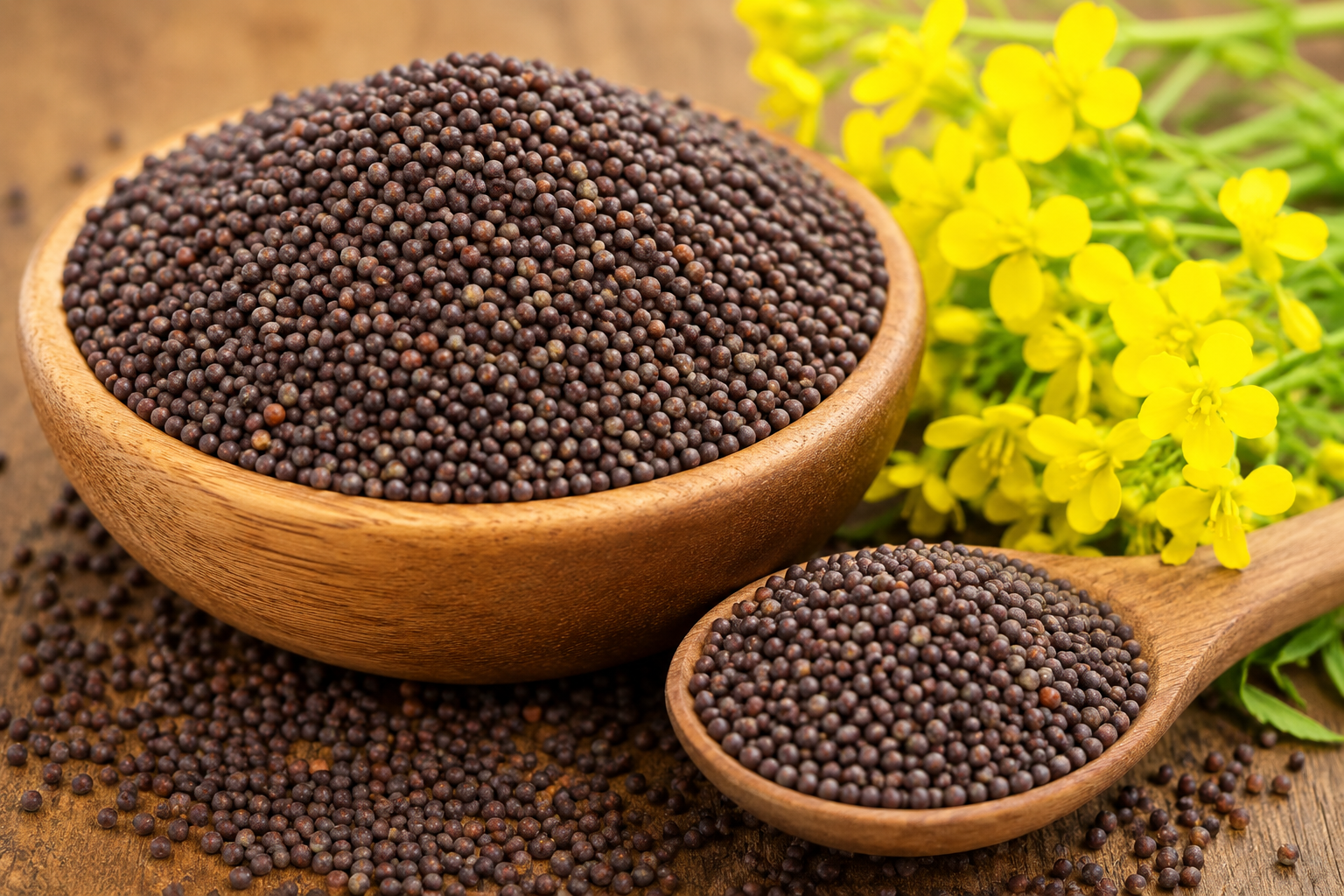 Raw mustard seeds
